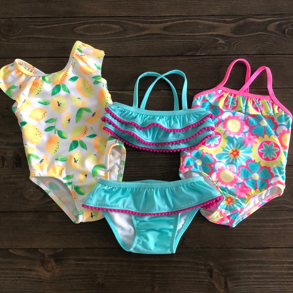 3pk! Cat & Jack/Op 6-9m/9m bathing suit bundle